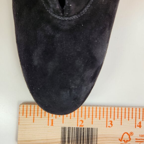 MARC JACOBS Suede Black Booties Made In Italy Size 41 Euro / US 11 Shoes Heels - Picture 16 of 16